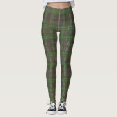 Cabin Forest Green Tartan レギンス (正面)