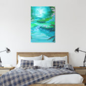 Cabin in the Woods キャンバスプリント (インサイチュ (寝室))