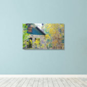 Cabin the Woods HDR キャンバスプリント (インサイチュ (ウッドフロア))