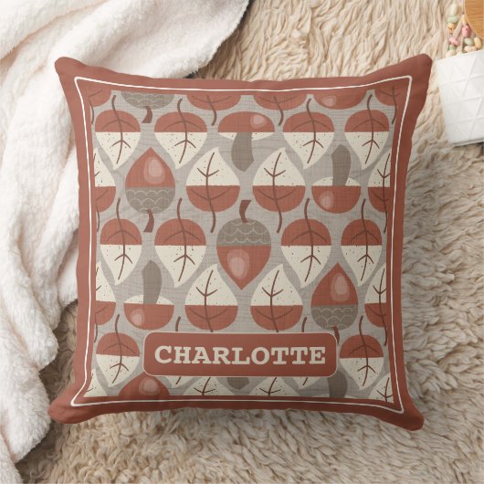 Cabincore Autumnal Stripes クッション (ブランケット)