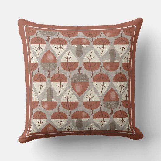 Cabincore Autumnal Stripes クッション (裏面)