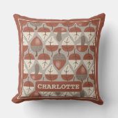 Cabincore Autumnal Stripes クッション (正面)