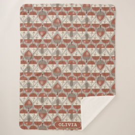 Cabincore Autumnal Stripes シェルパブランケット