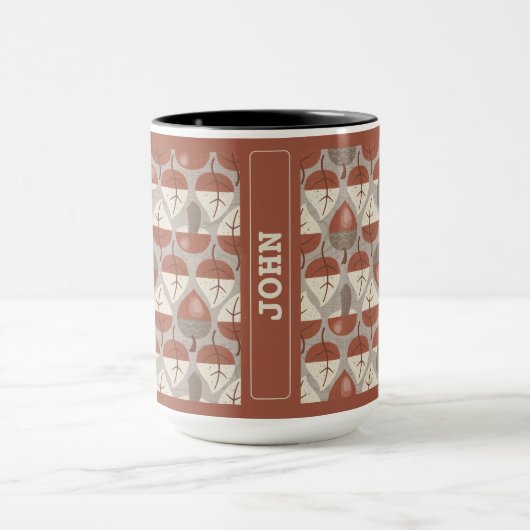 Cabincore Autumnal Stripes マグカップ (中央)