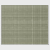 Cabincore Wobbly Gingham Christmas Green ラッピングペーパー (フラット)