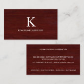 Cabinet Maker Business Card Template 名刺 (正面/裏面)