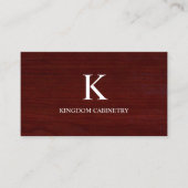 Cabinet Maker Business Card Template 名刺 (正面)