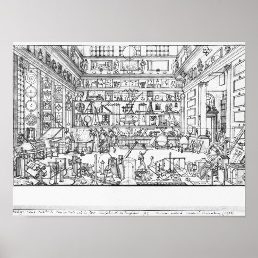 Cabinet of physics, 1687 ポスター (正面)