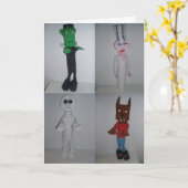 「Cabinet of the 完全に死んでいな Hallowe'en Card」 カード (黄色い花)