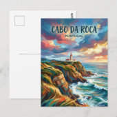Cabo da Roca Portugal ポストカード (正面/裏面)