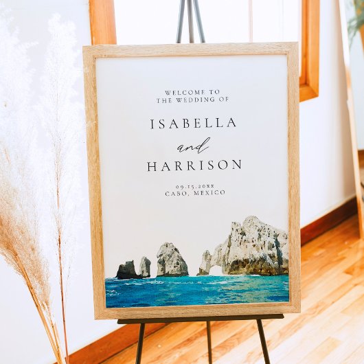 CABO MEXICOスカイラインデスティネーションウェディングウェルカム ポスター