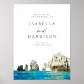 CABO MEXICOスカイラインデスティネーションウェディングウェルカム ポスター (正面)