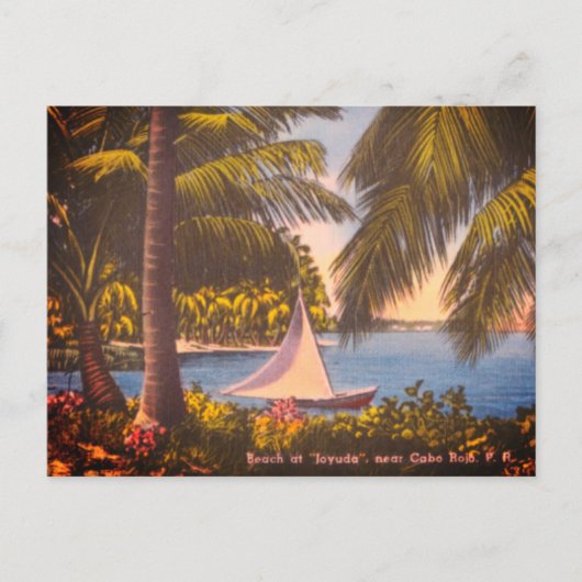 Cabo Rojo,プエルトリコ – ビーチアットジョユダ ポストカード (正面)
