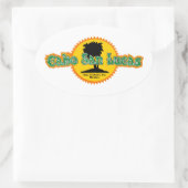 Cabo San Lucas日曜日 楕円形シール (バッグ)