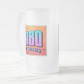 CABO SAN LUCAS フロストグラスビールジョッキ (正面左)