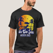 Cabo San Lucas 2023 Mexico Sunset Beach Retro Tシャツ (正面)