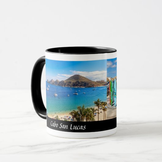 Cabo San Lucas and Land's End - Designer Coffee マグカップ (正面左)
