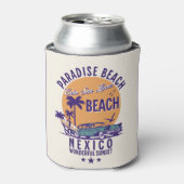 Cabo San Lucas Beach Mexico | Vintage Sunset 缶クーラー (缶正面)