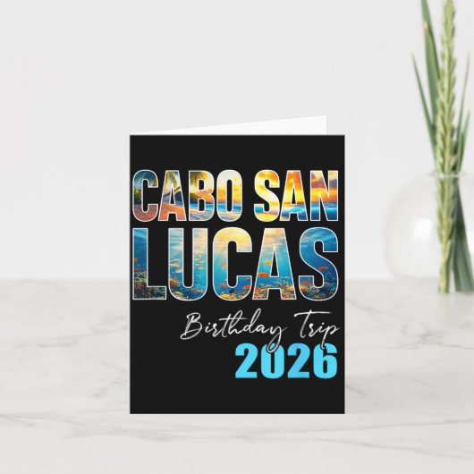 Cabo San Lucas Birthday Trip 2026 Vacation Party C カード (正面)