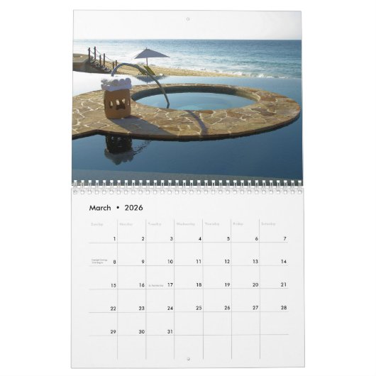 Cabo San Lucas Calendar  カレンダー (3月 2026)