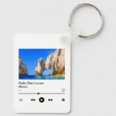Cabo San Lucas Mexicoお土産ミュージックプレーヤーボタン キーホルダー (裏面)