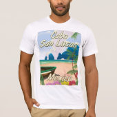 Cabo San Lucas Mexico旅行ポスター Tシャツ (正面)