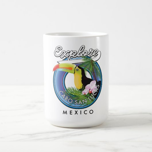 cabo san lucas mexico travel patchを探索する コーヒーマグカップ (中央)