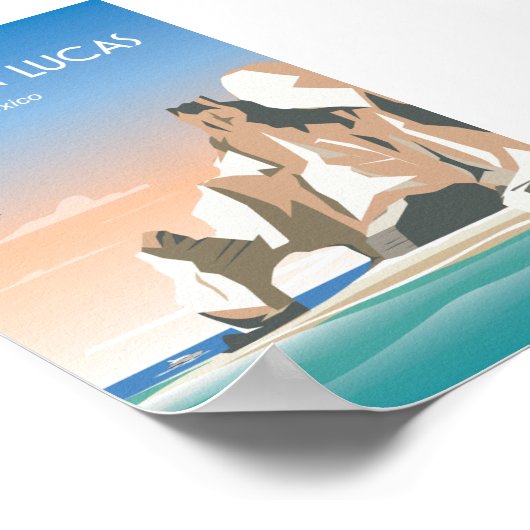 Cabo san lucas travel poster ポスター (角)