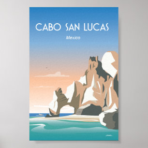 Cabo san lucas travel poster ポスター