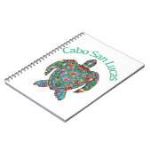Cabo San Lucas Tribal Turtle ノートブック (左側)