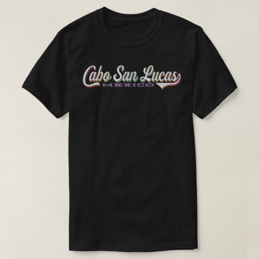 Cabo San Lucas tshirt  Retro Style Meico Beach Tee Tシャツ (デザイン正面)
