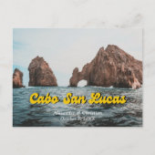 Cabo Save the Date Postcard Mexico Wedding ポストカード (正面)