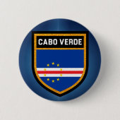Cabo Verdeの旗 缶バッジ (正面)