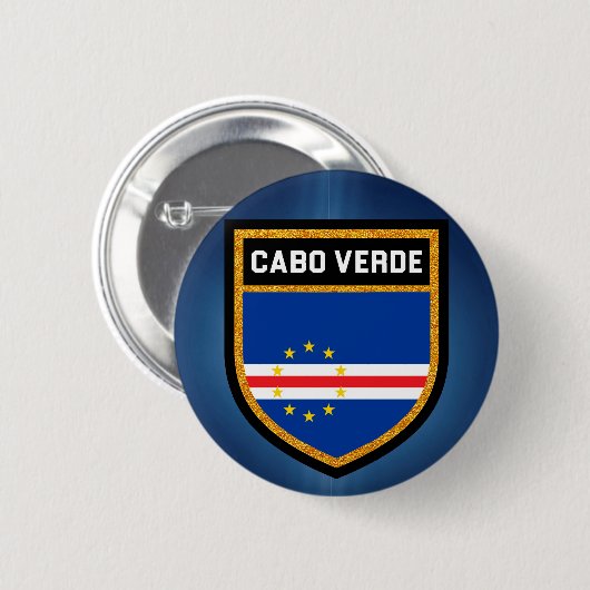 Cabo Verdeの旗 缶バッジ (正面&裏面)