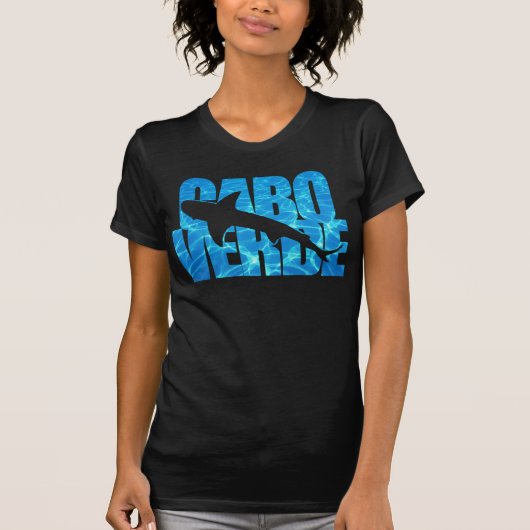 Cabo Verde (カーボベルデ共和国)のイタチザメ Tシャツ (正面)
