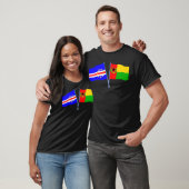 Cabo Verde 2フラッグスTシャツ Tシャツ (ユニセックス)
