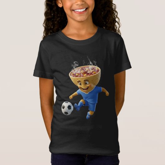 Cabo Verde Cachupa Soccer Mascot T-Shirt - Group H Tシャツ (正面)