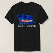 CABO VERDE SPLASHED PAINT FLAG with white tet Pull Tシャツ (デザイン正面)