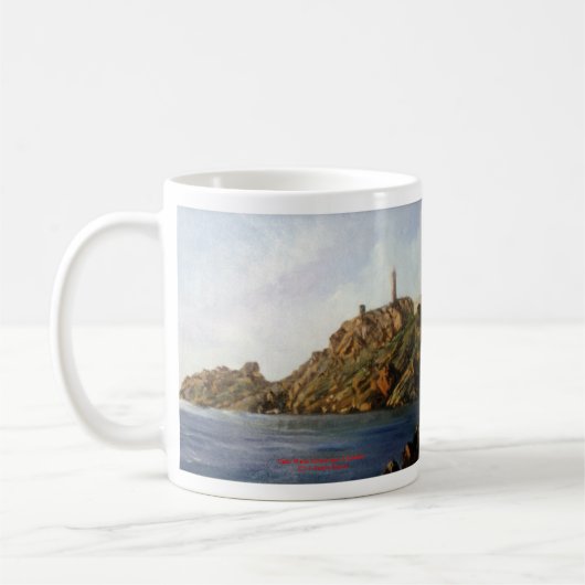 Cabo Vilano (Camariñas. A Coruña) コーヒーマグカップ (左)