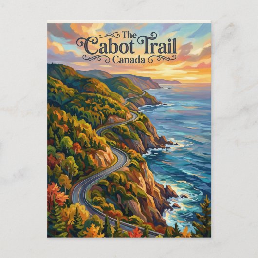 Cabot Trail Canada ポストカード (正面)