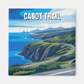 Cabot Trail Nova Scotia Canada Travel マグネット (正面)