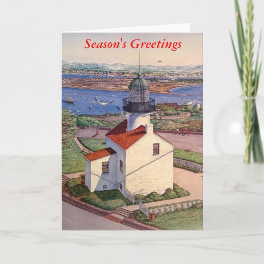 CABRILLO古いPT。 LOMAの灯台 シーズンカード (正面)