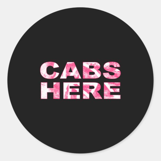 Cabs Here Gym Tan Laundry New Jersey Gtl Garden ラウンドシール (正面)