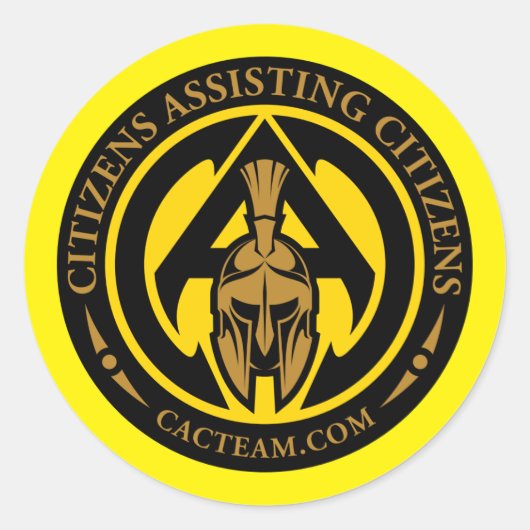 CACスタンプ ラウンドシール (正面)