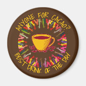 CACAOのカスタマイズ可能なチョコレートエロ マグネット (正面)