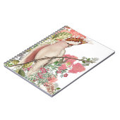 Cacatúa rosa,sobre manto de flores ノートブック (左側)