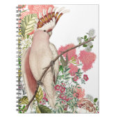Cacatúa rosa,sobre manto de flores ノートブック (正面)
