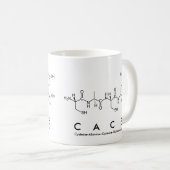 Caceペプチド名mug コーヒーマグカップ (正面右)