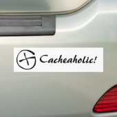Cacheaholic! バンパーステッカー (車上)
