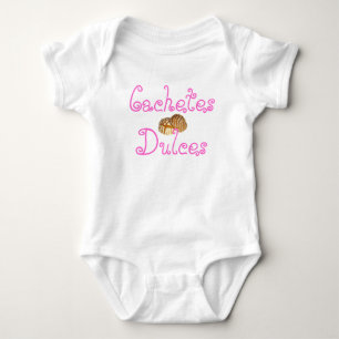 Cachetes Dulces (甘い頬-鍋Dulce) ベビーボディスーツ